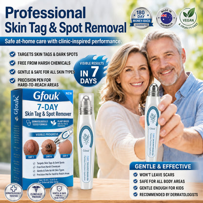 𝐎𝐟𝐟𝐢𝐜𝐢𝐚𝐥 𝐁𝐫𝐚𝐧𝐝 𝐒𝐭𝐨𝐫𝐞 |✒️GFOUK® Fast-Acting Wart Remover Care Pen | Targets Warts, Skin Tags & Rough Bumps(Zero Pain, Zero Scars Rollerball)