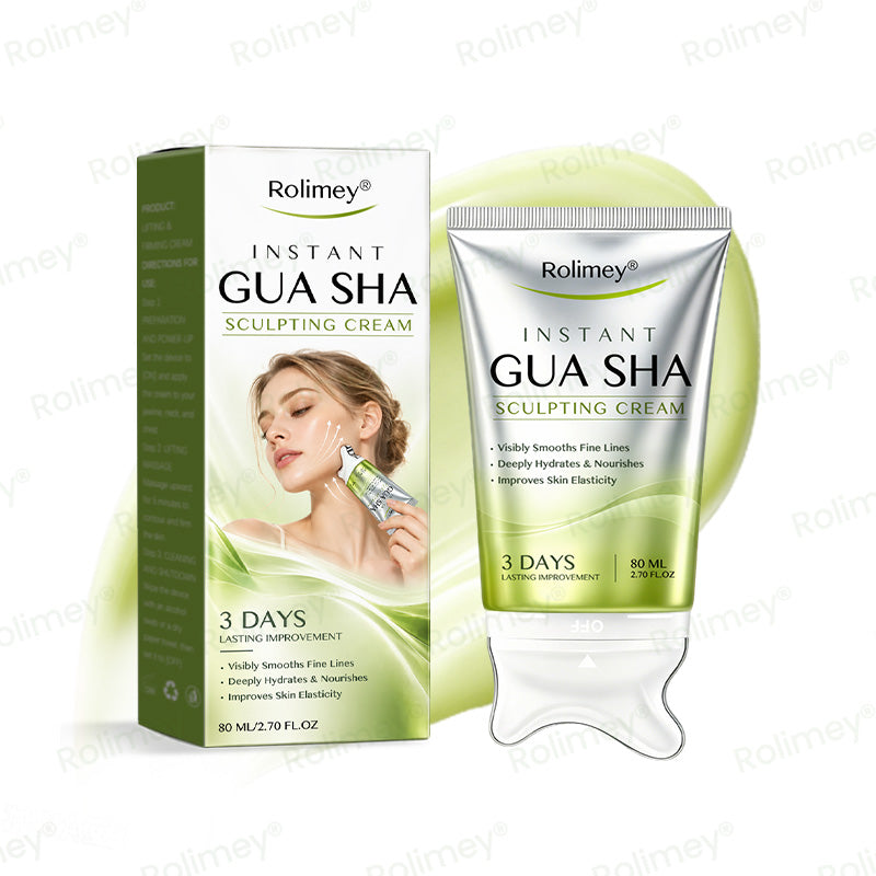 🌿🌱Rolimey® Instant Gua Sha Sculpting Cream (💆‍♀️ Massage, Sculpt & Visibly Lift — From the First Use ⚡)