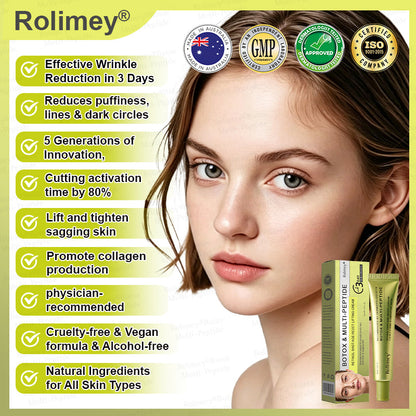 🥇💛Rolimey® Multi-Peptide Retinol Shot Age-Reset Wrinkle-Lift Cream