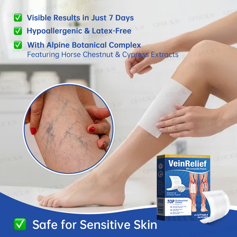 ✅GFOUK® VeinRelief Microneedle Patch ⚡Instant Relief