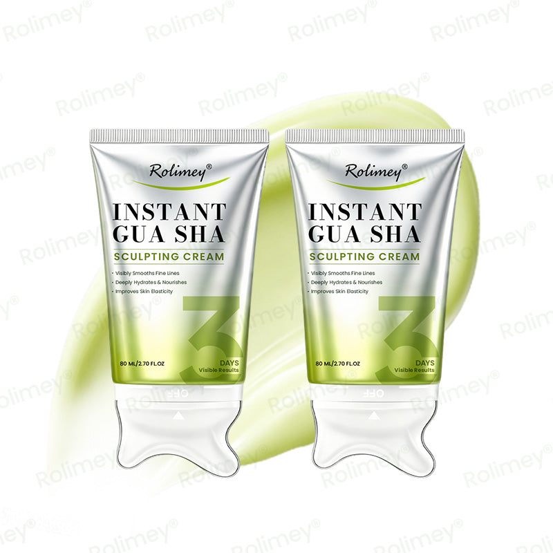 🧶Rolimey® Instant Gua Sha Sculpting Cream(👩‍⚕️Massage, Sculpt & Visibly Lift — From the First Use ⚡)