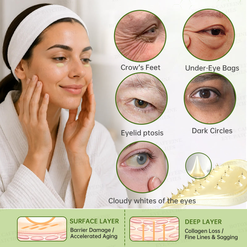 👀🌿AU HOT SALES ✨Evolvion® Botox & Caffeine Wrinkle-Lift Eye Patches