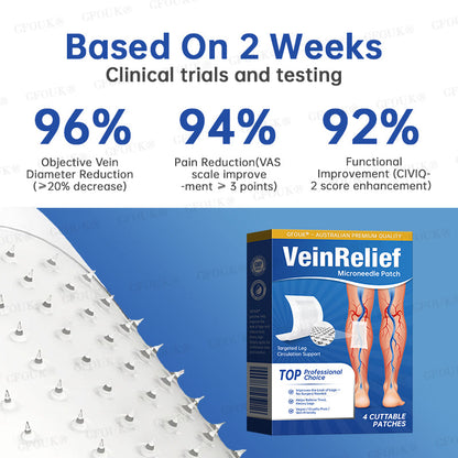 ✅GFOUK® VeinRelief Microneedle Patch ⚡Instant Relief
