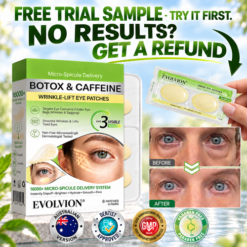 👀🌿AU HOT SALES ✨Evolvion® Botox & Caffeine Wrinkle-Lift Eye Patches