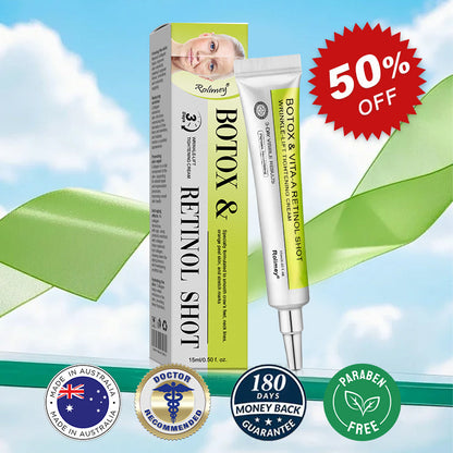➡💙💙👨‍⚕️Rolimey®  Vita-A Retinol Shot Wrinkle-Lift Tightening cream