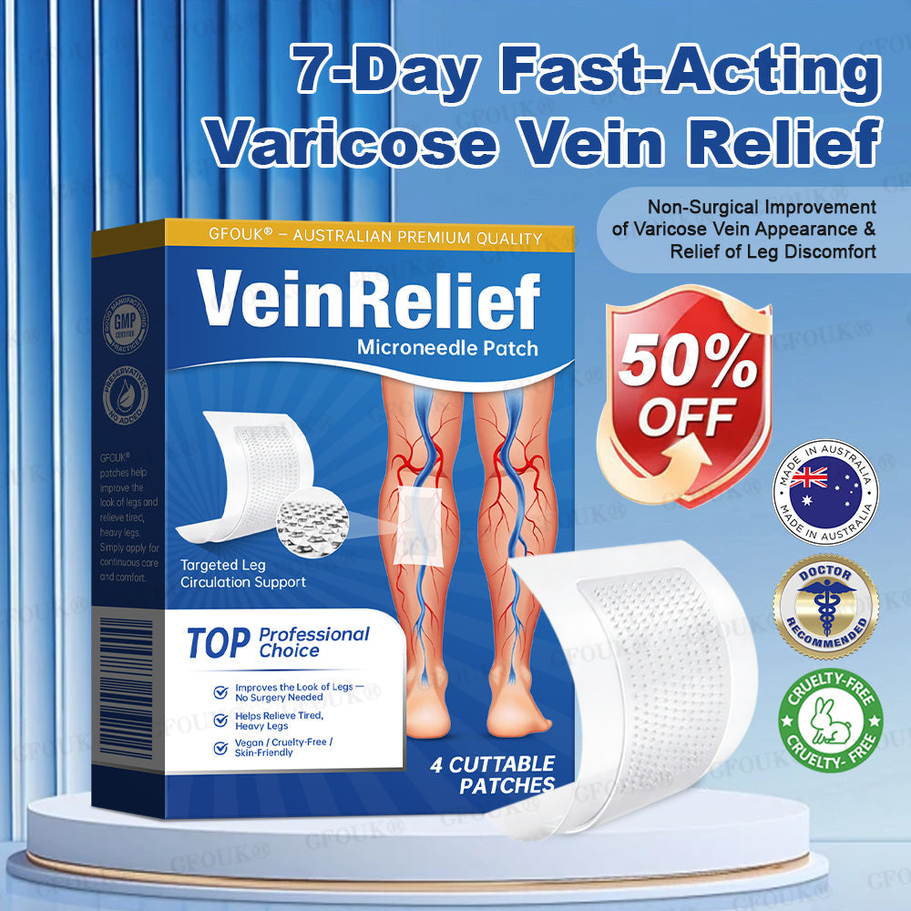 ✅GFOUK® VeinRelief Microneedle Patch ⚡Instant Relief