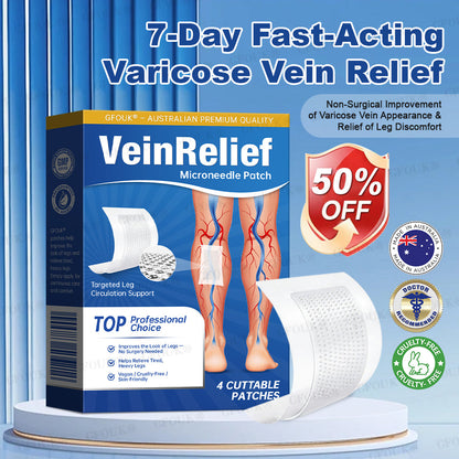 ✅GFOUK® VeinRelief Microneedle Patch ⚡Instant Relief